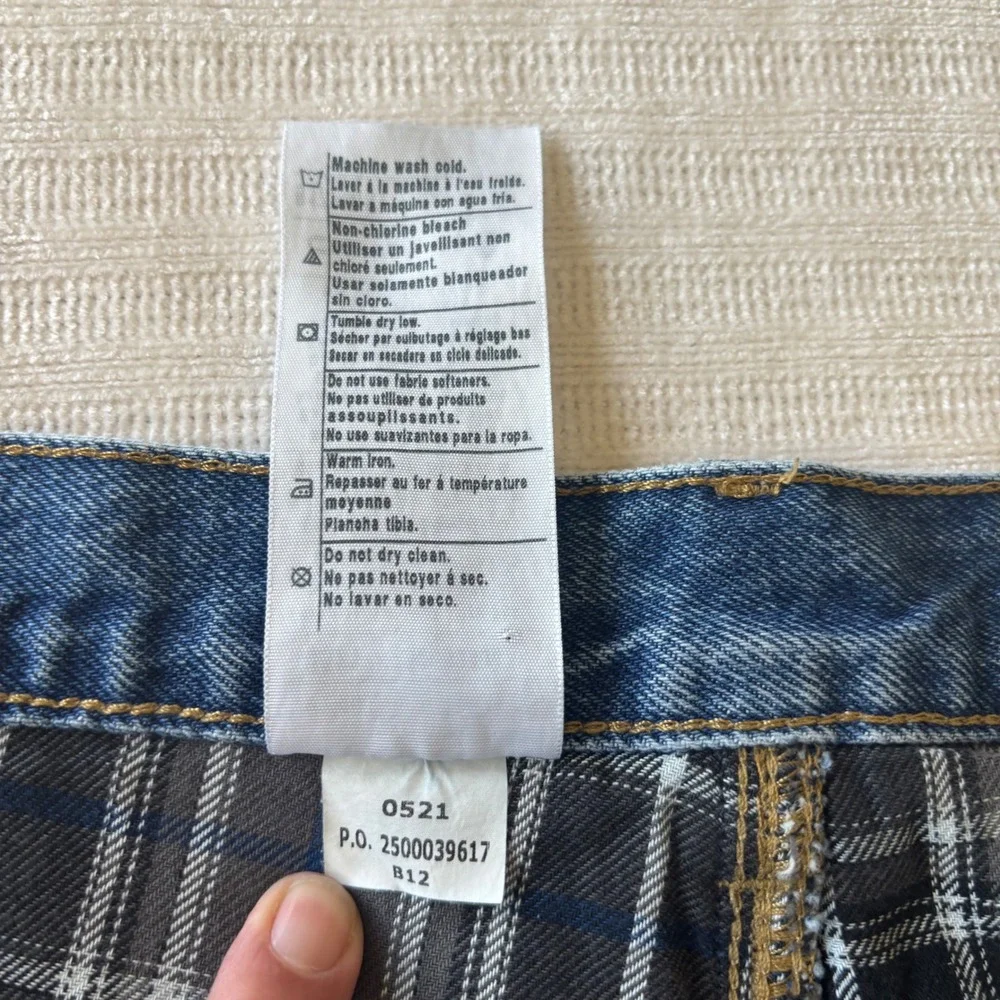 Carhartt B172 DST Flannel Lined Relaxed Fit Jeans Mens 50x30 Dark Stone Blue